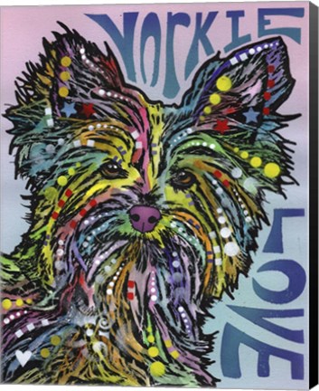 Framed Yorkie Love Print