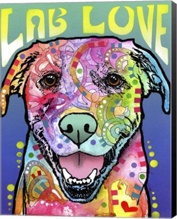 Framed Lab Love Print