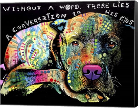 Framed Without a Word Print