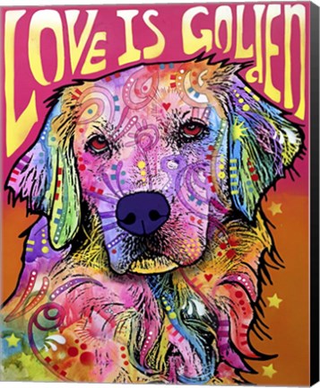 Framed Love is Golden Print