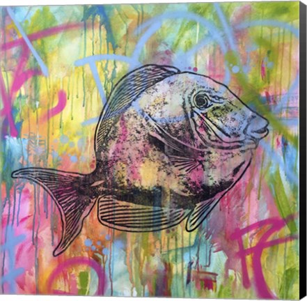 Framed Fishy Spray Print