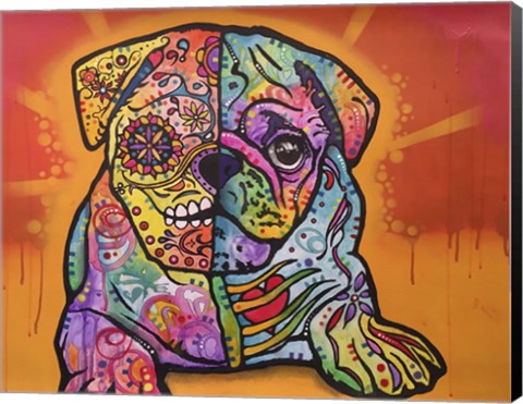 Framed Sugar Pug Print