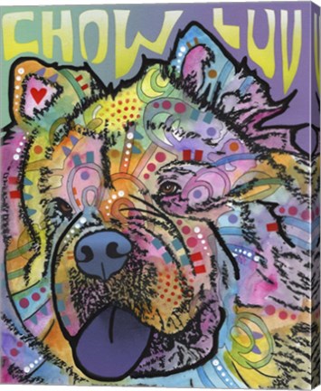 Framed Chow Luv Print