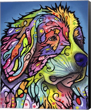 Framed Mountain Dog Print