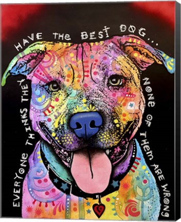 Framed Best Dog Print