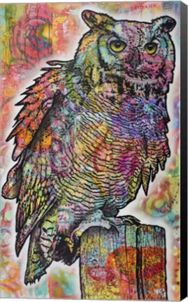 Framed Owl Perch Print