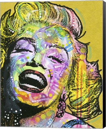 Framed Golden Marilyn Print