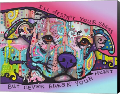 Framed Never Break Your Heart Print