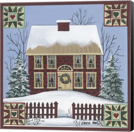 Framed Christmas Home Print
