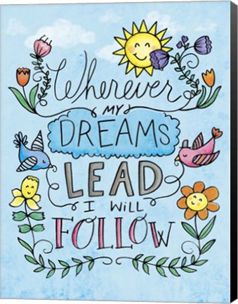 Framed Dreams Lead Print