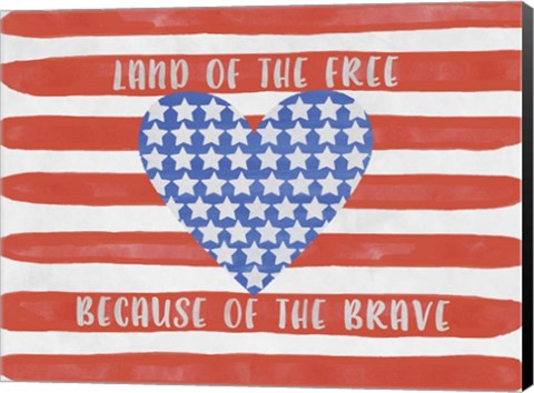 Framed Land Of Free Print