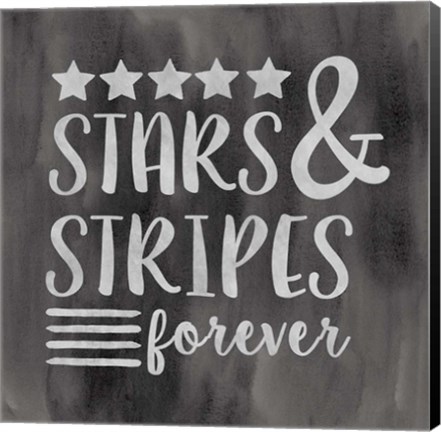 Framed Stars &amp; Stripes Print
