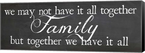 Framed Family Together Print