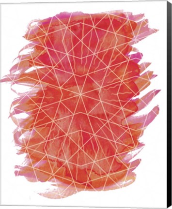 Framed Geometric Fire 1 Print