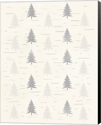 Framed Cream Birch Trees Print