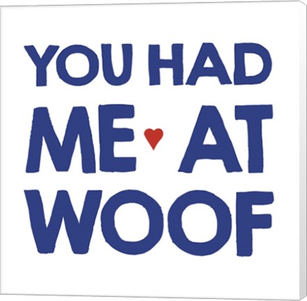 Framed Crazy Woof Print