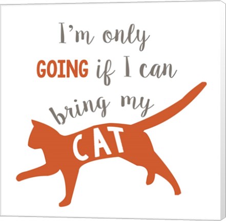 Framed Going Cat Print