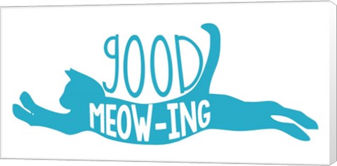 Framed Good Meowing Print