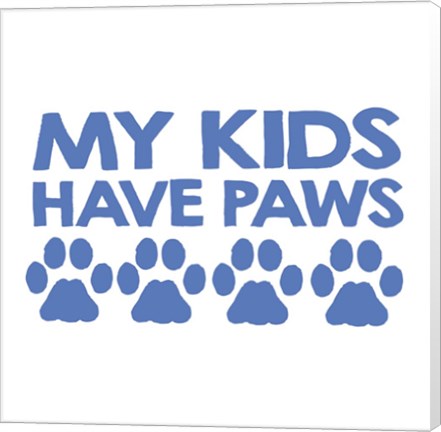 Framed Kids Paws Print