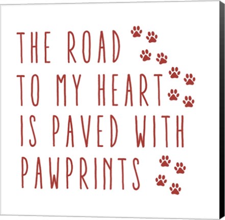 Framed Road Heart Print