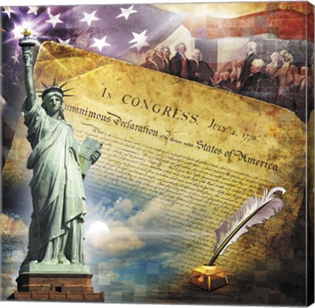 Framed Declaration of Independence Print