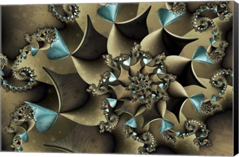 Framed Turquoised Bronze Print