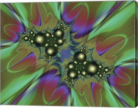 Framed Molecular Motion Print