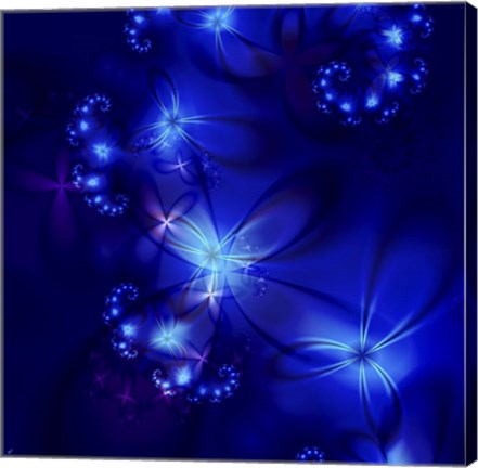 Framed Moonlit Garden Print