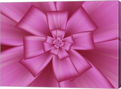 Framed Pretty Pink Bow II Print