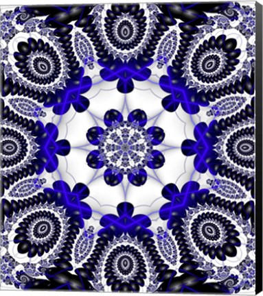 Framed Mod Pod 1 Blue Print