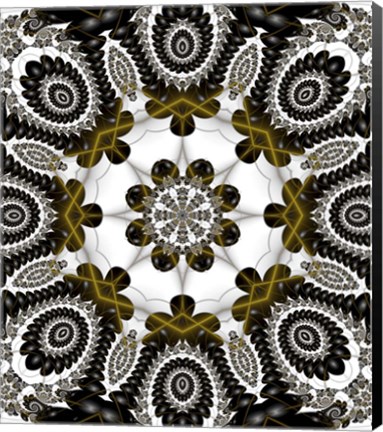 Framed Mod Pod 1 Gold Print