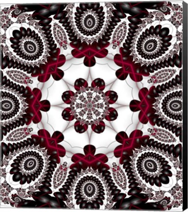 Framed Mod Pod 1 Red Print