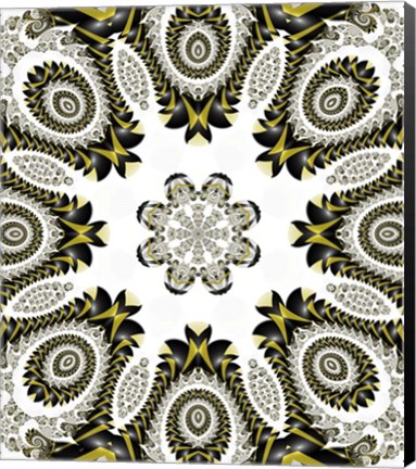 Framed Mod Pod 2 Gold Print