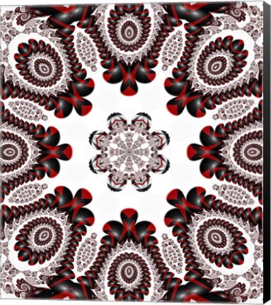Framed Mod Pod 2 Red Print