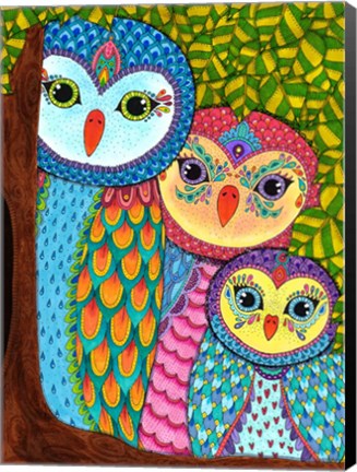 Framed Night Owls 20 Print