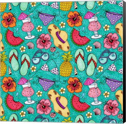 Framed Tropical Paradise 12 Print