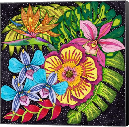 Framed Tropical Paradise 13 Print
