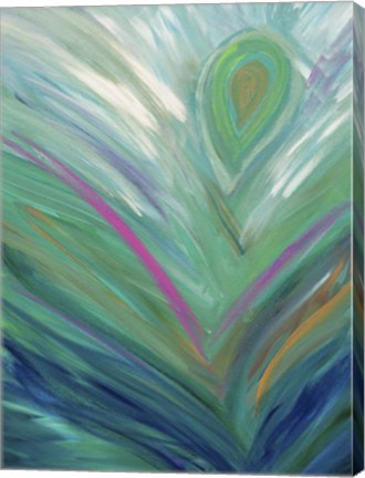 Framed Abstract Feather Print