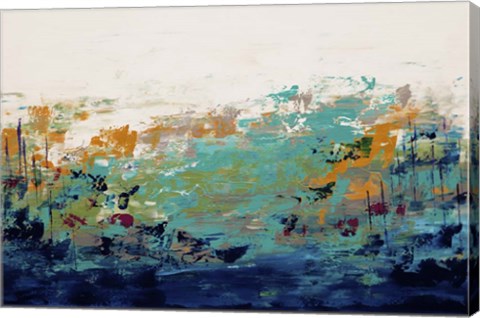 Framed Blue Lake 5 Print