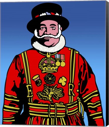 Framed Pop Art - Beefeater Print