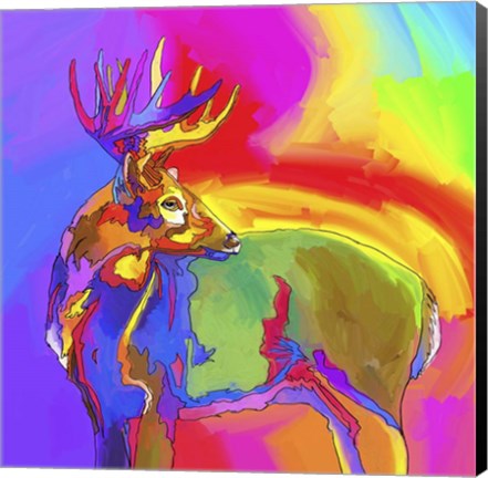 Framed Pop Art - Deer 1 Print