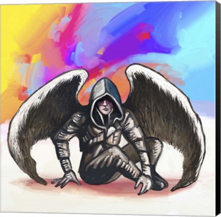 Framed Pop Art - Angel Warrior Print
