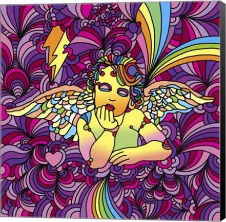 Framed Pop Art - Cherub 1 Print