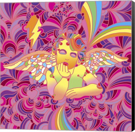 Framed Pop Art - Cherub 2 Print