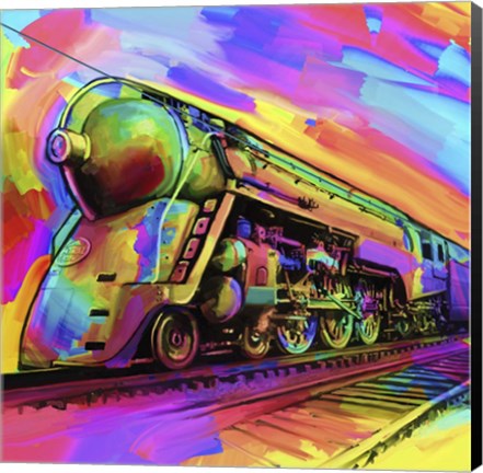 Framed Pop Art - Train Print