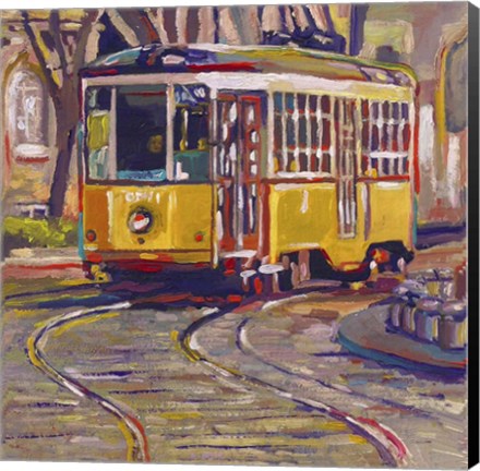 Framed Italian Trolley Print