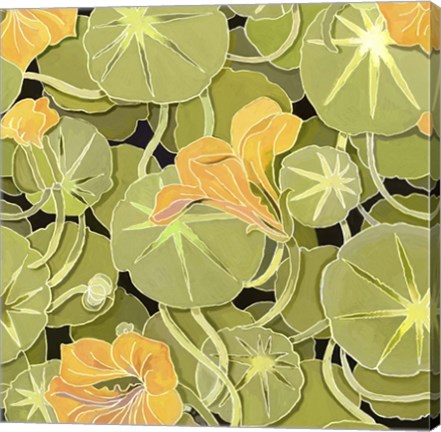 Framed Lily Pads Print
