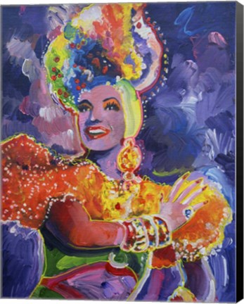 Framed Carmen Miranda 2 Print