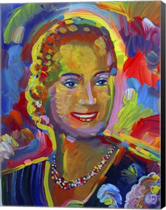 Framed Evita Eva Perone Print