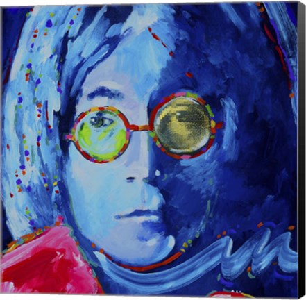 Framed John Lennon 2 Print